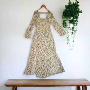 River Island Puff Sleeve Maxi Dress